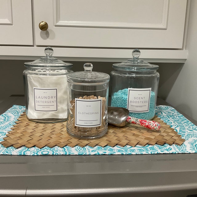 Laundry Room Jar Labels