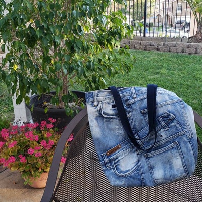 Large Hobo Bag Oversized Soft Bag Denim Jeans Shoulder Bag - Etsy