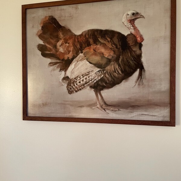 Vintage Turkey Thanksgiving Painting - Printable Rustic Country ...
