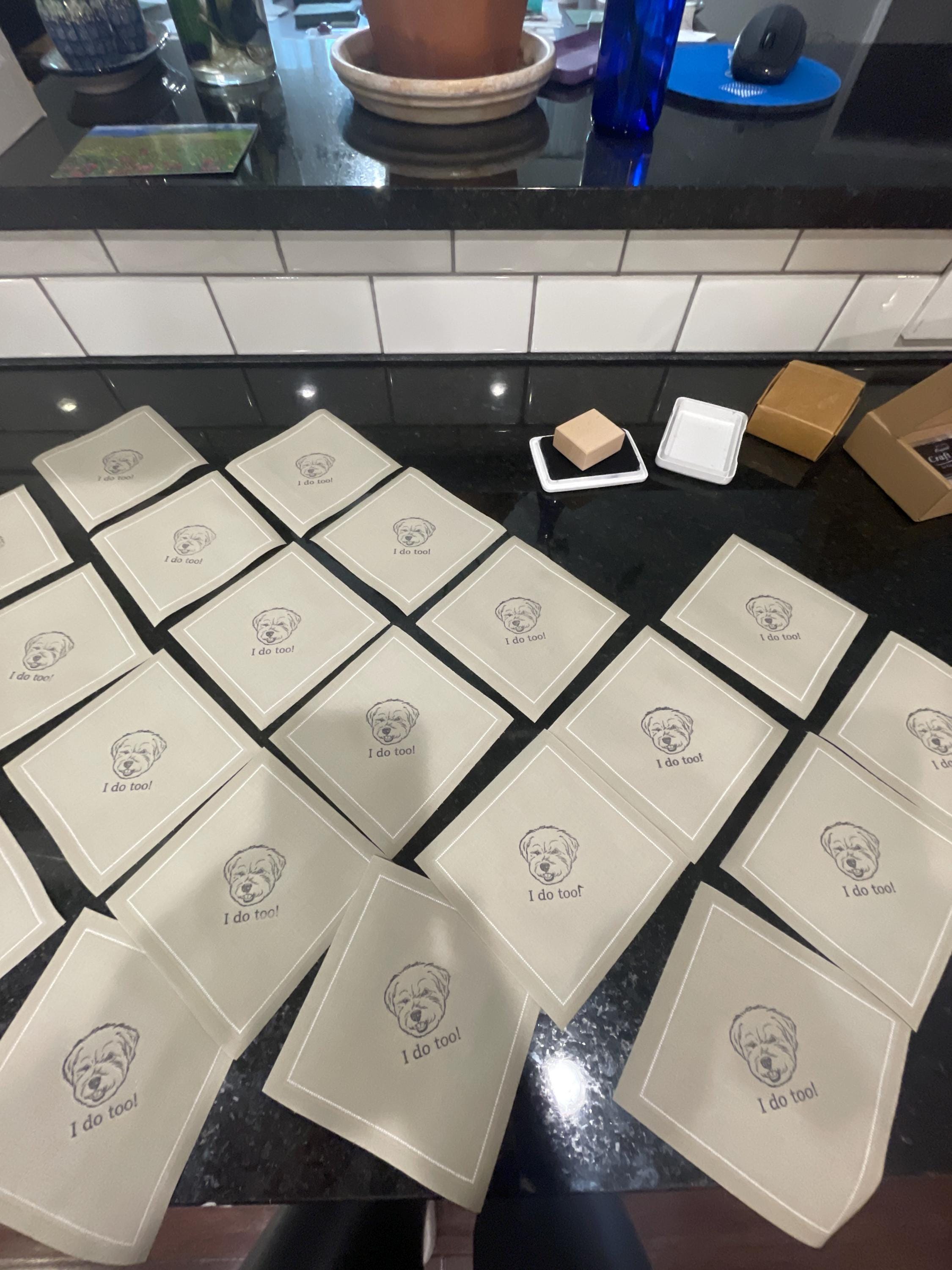 Personalized Custom Pet Rubber Stamp - Hand-Drawn Portraits for Pet Lovers