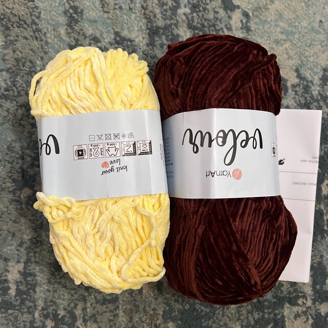 YarnArt ベロアヤーン、あみぐるみやベビーブランケット用の中細