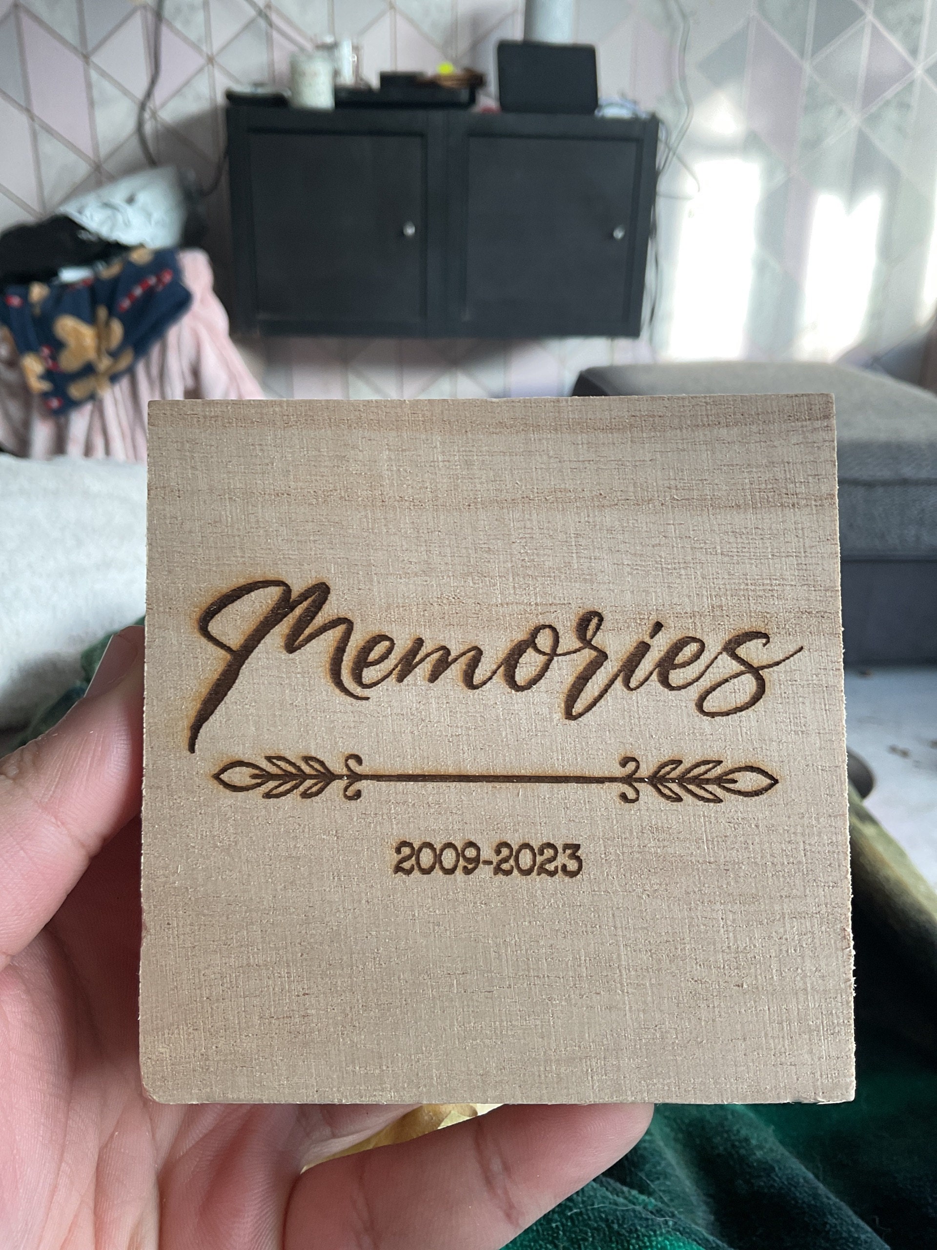 Pull Out Photo Box | Unique Photo Album | Image Box | Photo Album Alternative | Memory Trinket Wooden Box | Gifts for Couples
