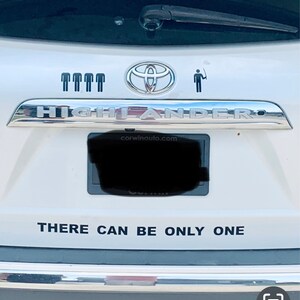 Highlander There Can Be Only One Toyota Free Shipping Etsy