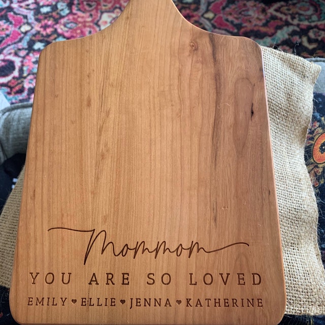 Mother's Day Gift Personalized Cutting Board Walnut Custom Engraved Free  Shipping Charcuterie Wedding Engagement Anniversary Butter Mom – Astrocus