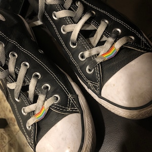 Rainbow Lace Locks SubtlePride Shoelace Charm Pendant Etsy Singapore