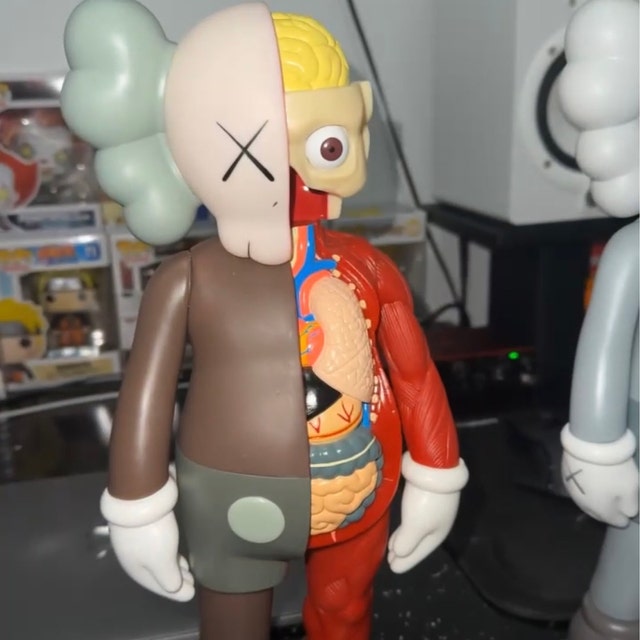14in Stylish Kaws Figures Flayed Edition Brown - Etsy