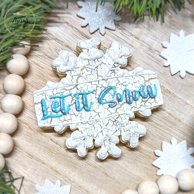 Snowflake Plaque Christmas Cookie Cutter - Etsy