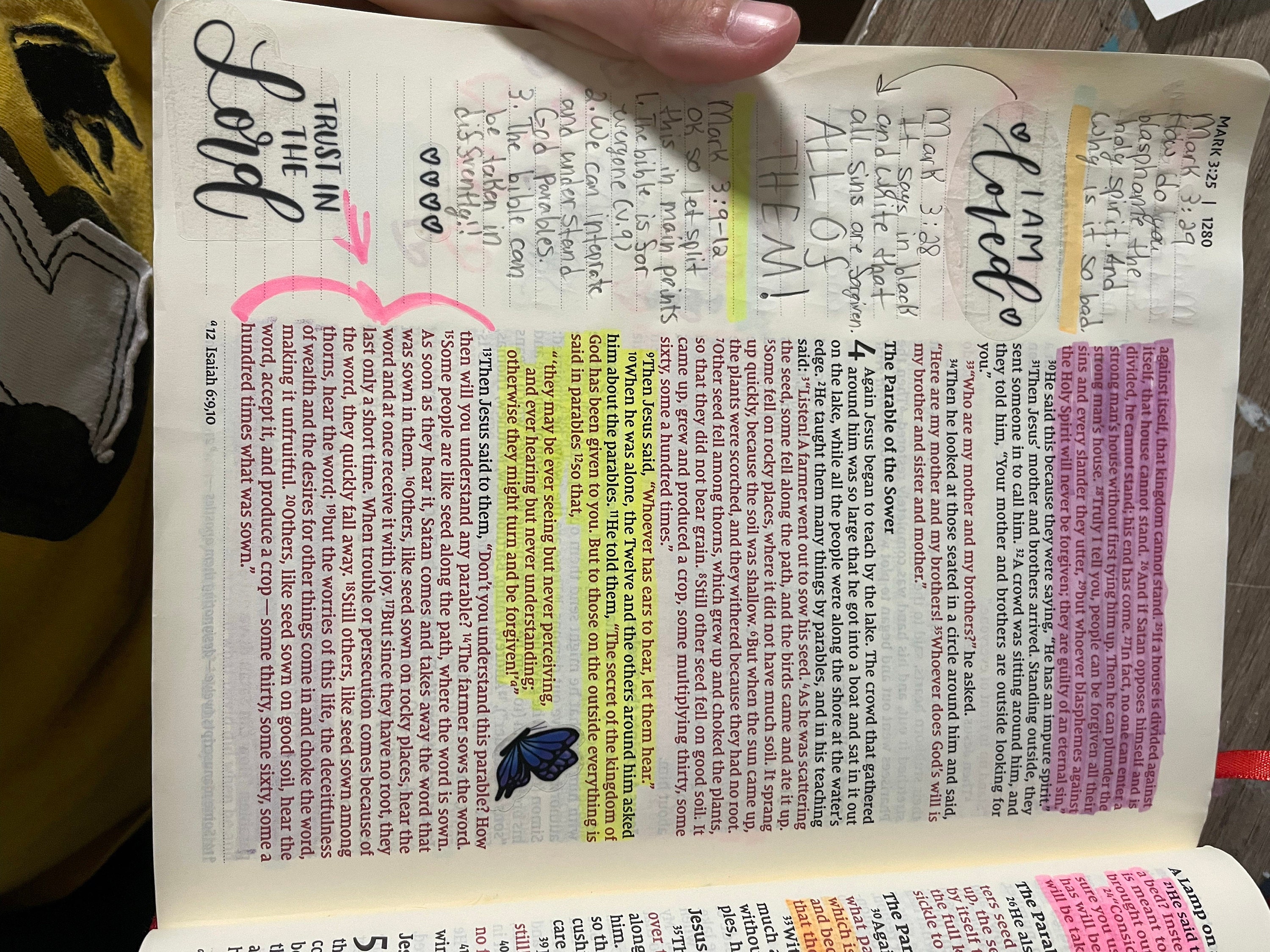 Bible and Planner Clear Stickers