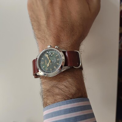 CINTURINO PER OROLOGIO SIMILPELLE PITONATO COLORI VARI 12 14 16 18 20 22 24 26mm - Foto 5