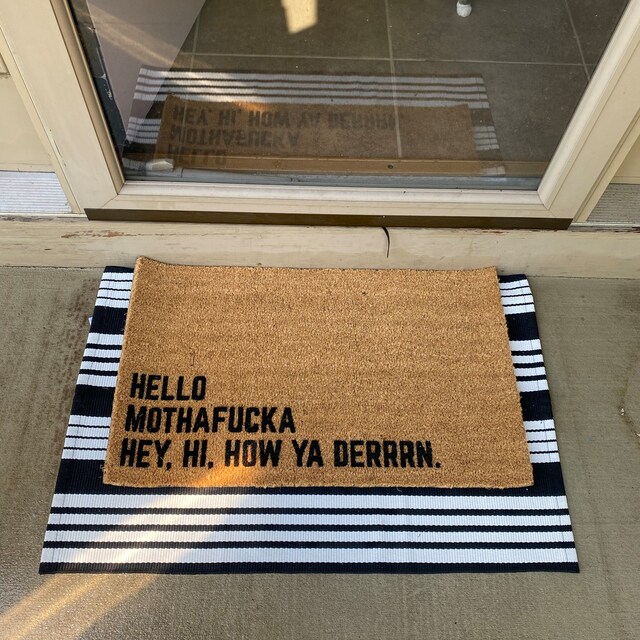 Lil Wayne Door Mat Hello Mothafucka Door Mat Funny Doormat  