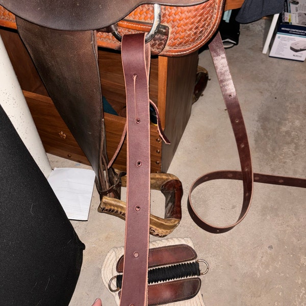 Berlin Custom Leather Men's Contour Spur Strap - R Bar B