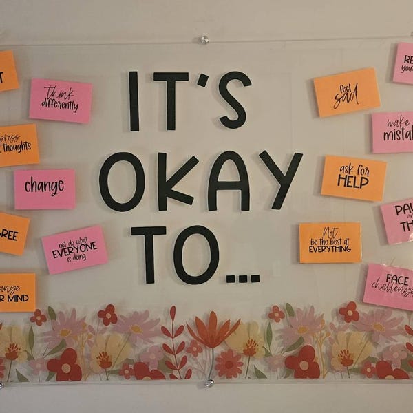 Social Emotional Learning Bulletin Board Kit for School, It's Okay To ...