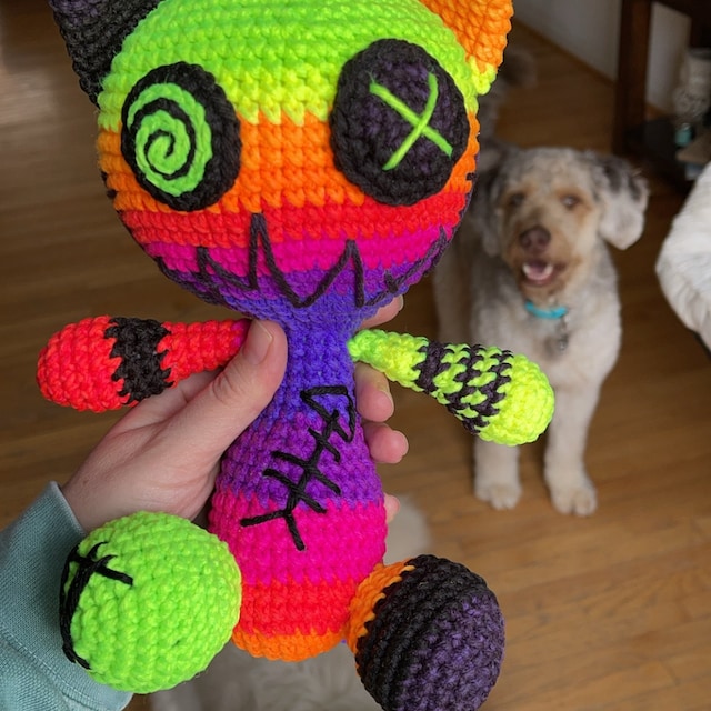 Made to Order, Emotional Support Zombie Cat, Handmade Creepy Cute