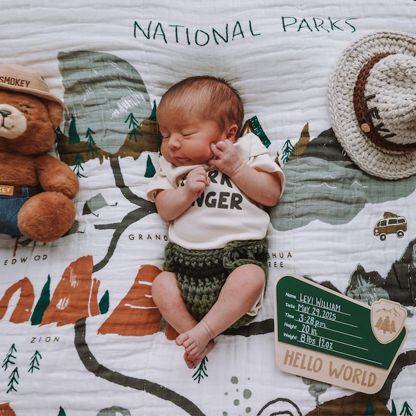 Baby Park Ranger Outfit - Park Ranger Hat - Park Ranger Costume - Baby ...