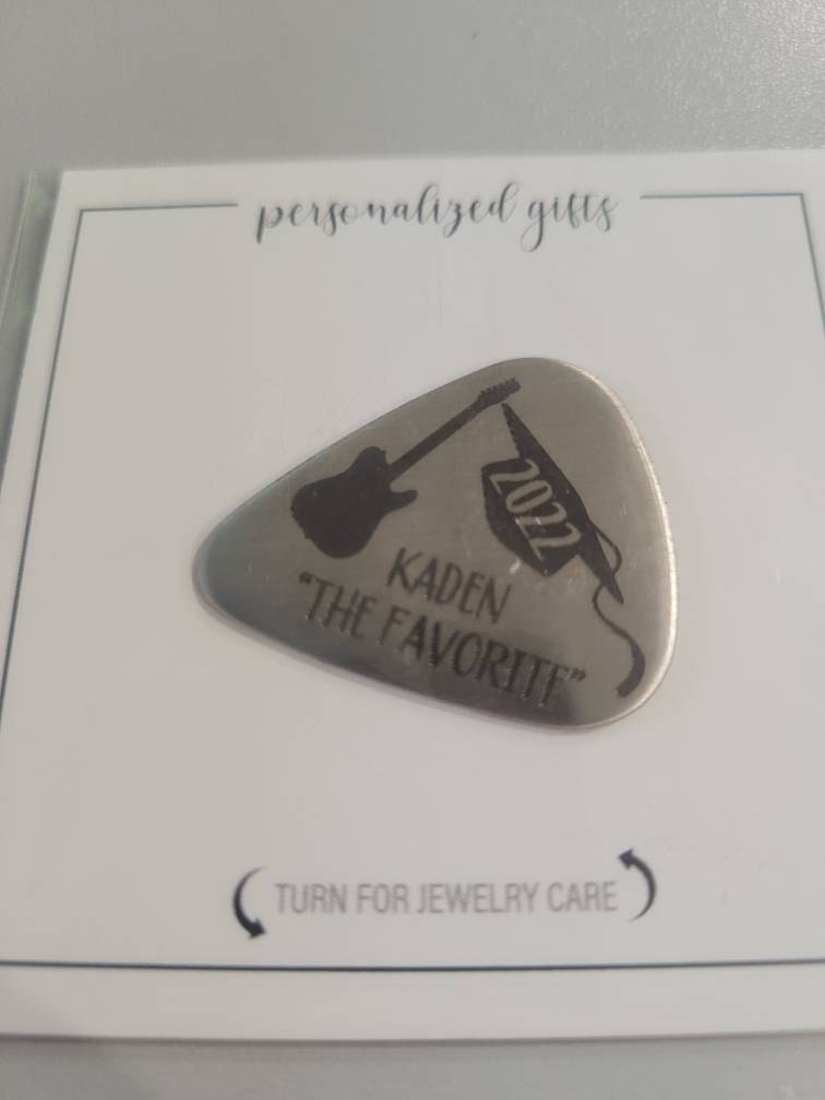 Class Of 2024 Guitar Pick High School Graduation Gift Boy Guitar Pick Graduation Gift Boy Graduation Guitar Pick 2024 Graduation Gift