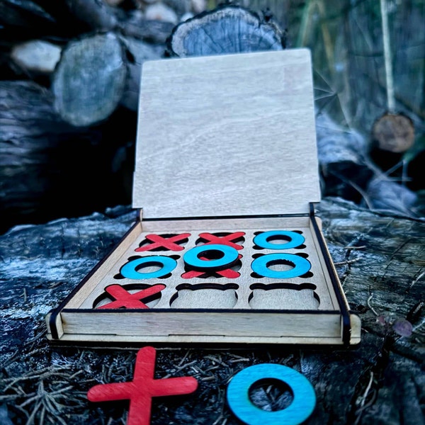 Laser Cut Tic Tac Toe Wooden Game Svg Files, Vector Files for Wood ...