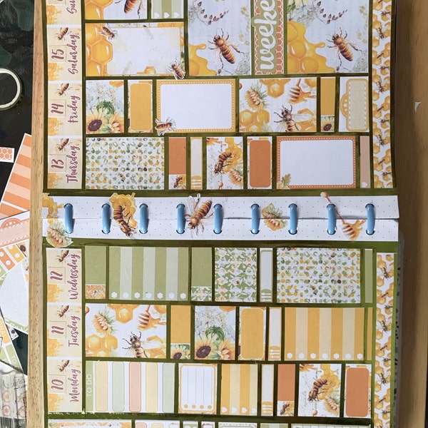 Happy Planner PRINTABLE Weekly Kit, Honey Bee Planner Stickers, Honey ...