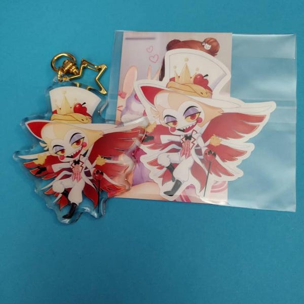 NO RESTOCK - Hazbin Hotel - Keychains - Alastor Nifty Angel Dust ...
