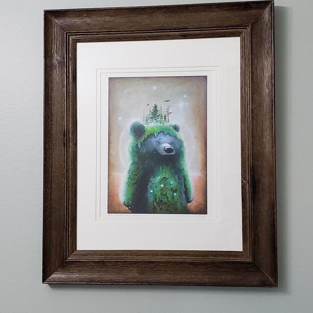 Sa Boothroyd氏のアートプリント「Bear in mind」 Bear Print - Bear Art Print - 8x10 - Abstract Art - Psychedelic