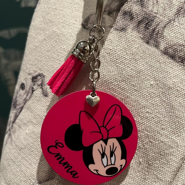 Lady Lady and the Tramp Disney Inspired Personalised Keyring. Handmade ...