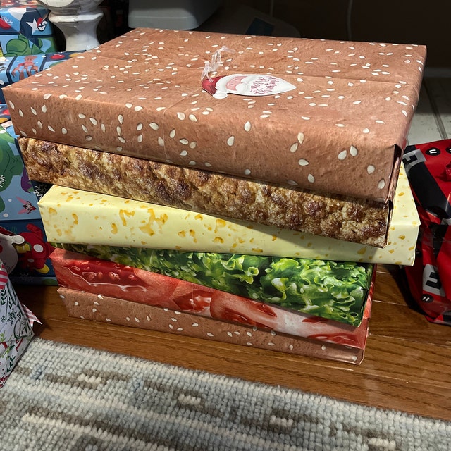 Cheeseburger Wrapping Paper Set – Parchment Paper