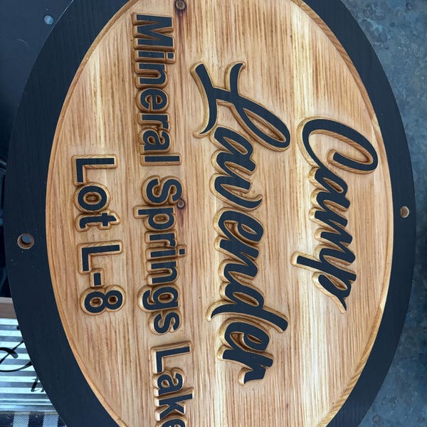 Double Sided or Single Sided Carved Wood Address Sign - Etsy