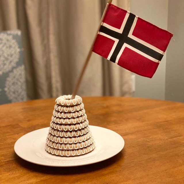 Show Stopping Norwegian Christmas Cake: Kransekake - Cake by Courtney