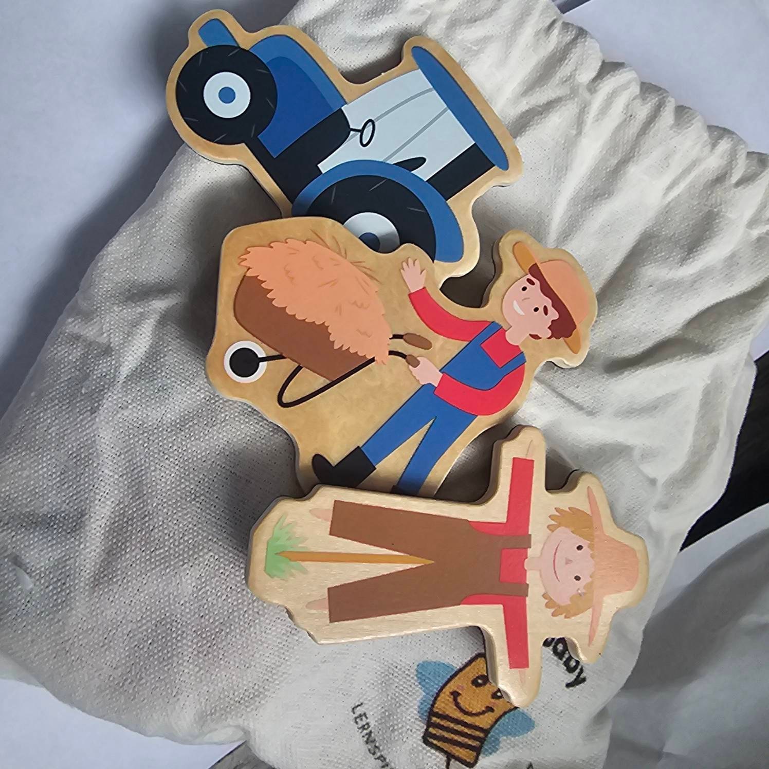 Fridge magnets: farm, board magnets, fridge magnets, wooden magnets, gift for children, birthday gift, children&#39;s activity
