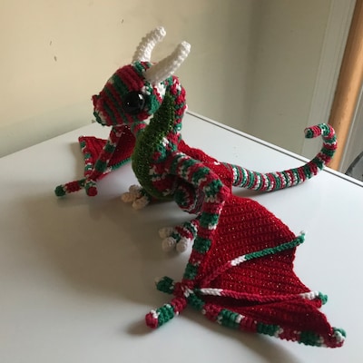 Medium Wyvern Crochet Pattern by Crafty Intentions Downloadable DIGITAL ...