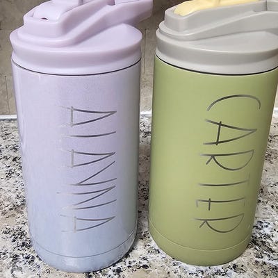Personalized Kids Water Bottle With Straw, Back to School, 12 Oz Stainless Steel Custom Laser ...