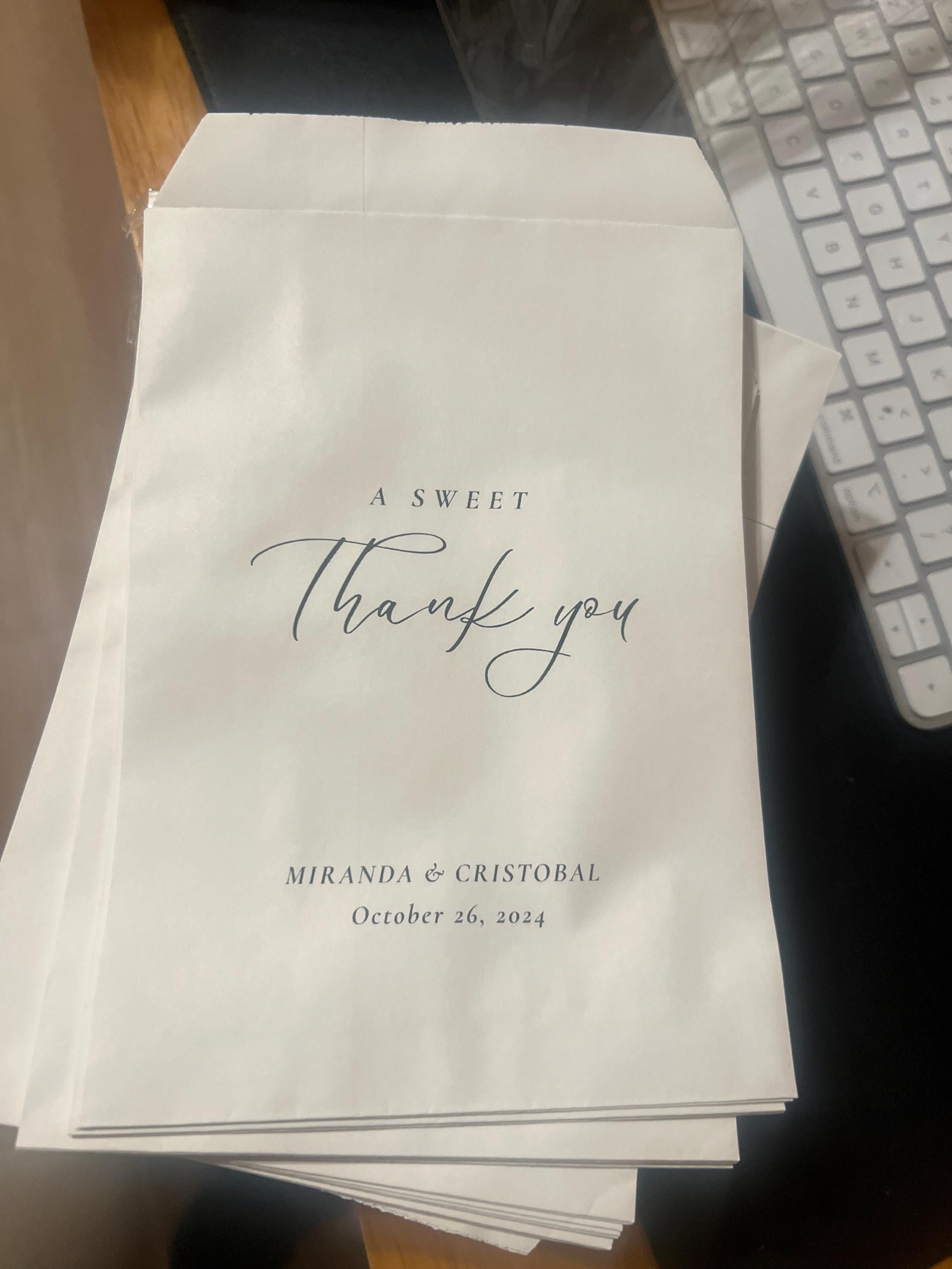 25 Eine süße Dankeschön-Geschenktüte || Hochzeitsgeschenktüte, Donuttüten, Keksgeschenktüte, Love is Sweet Bag, Brautparty-Geschenktüte