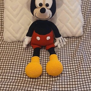 パターン かぎ針編み ミッキーマウス、あみぐるみ ミッキーマウス、PDF