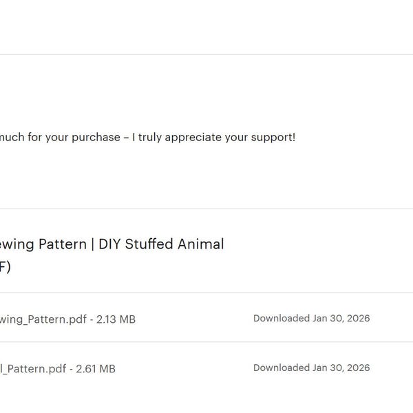 Goose Plush Sewing Pattern | DIY Stuffed Animal Template (2 PDF) - Etsy
