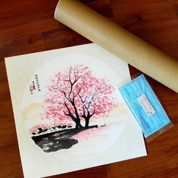 RAN ART - the Willow Tree - Original Sumi-e Chinese Painting - Etsy