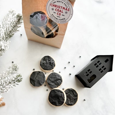 Printable Christmas Cookie Tag Merry Christmas Coal Company Coal ...