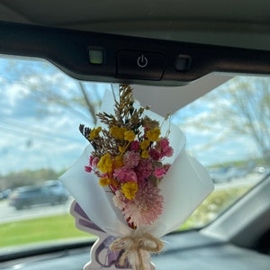 Mini Bouquet Car Hanger With Air Freshener by KK House july 2023 Versions 