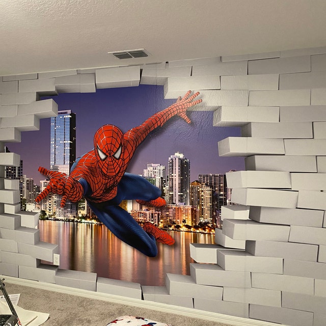 3D papel pintado y mural de hombre araña spiderman lejos de casa papel para  habitación niños decoración de la habitación del niño PW1905110011 -  Comprar Resina Epoxi