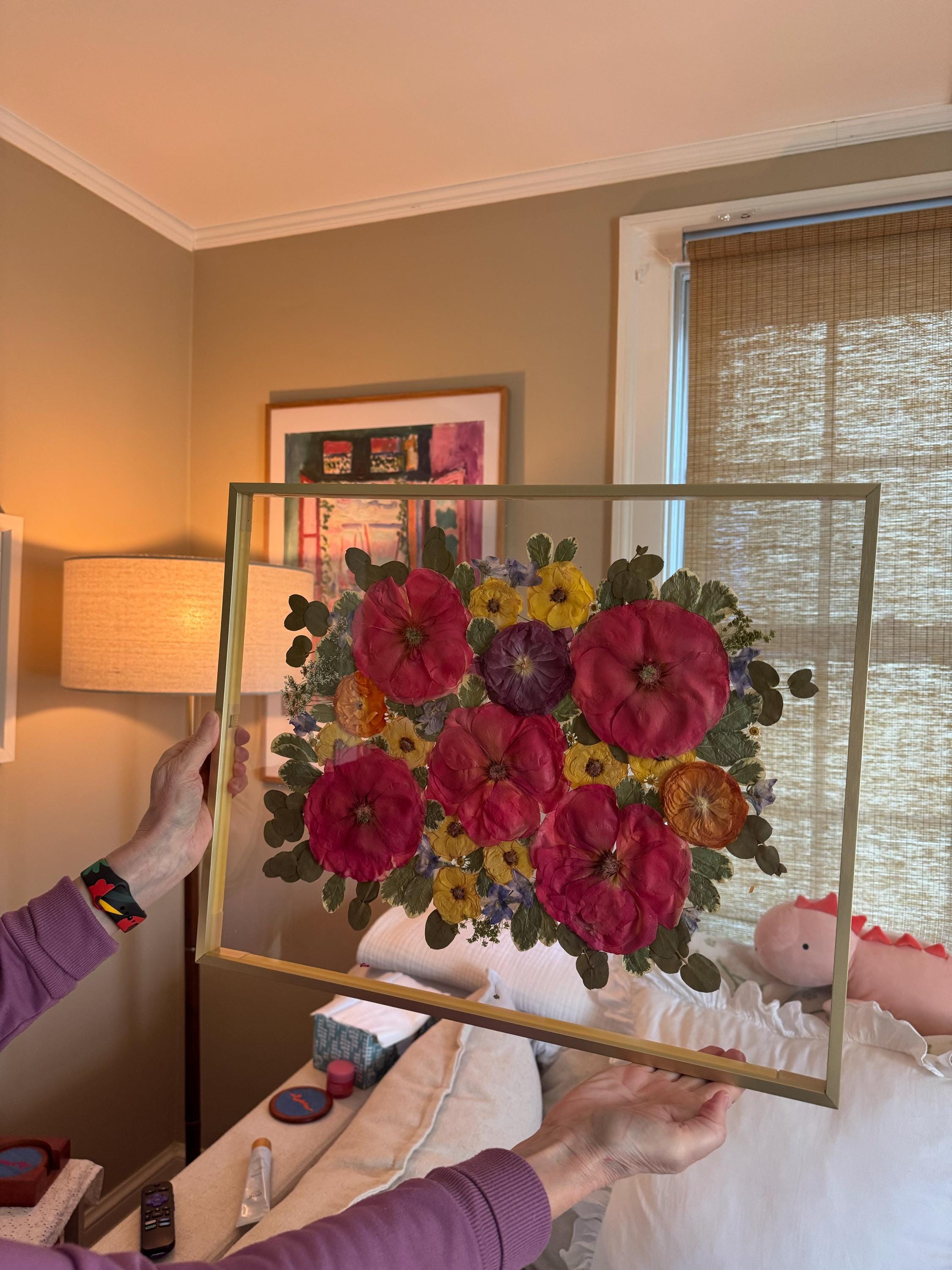 Preserved flowers from Lucie's etsy review