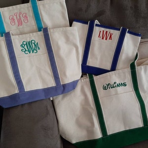 3 Sizes to Choose Canvas Tote Personalized Boat Tote - Etsy