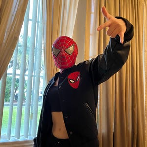 レッド トビー・マグワイア スパイダーマンマスク - シルクスクリーン