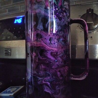30 Oz Stainless Steel Tumbler with Handle, Lilly Garden Home