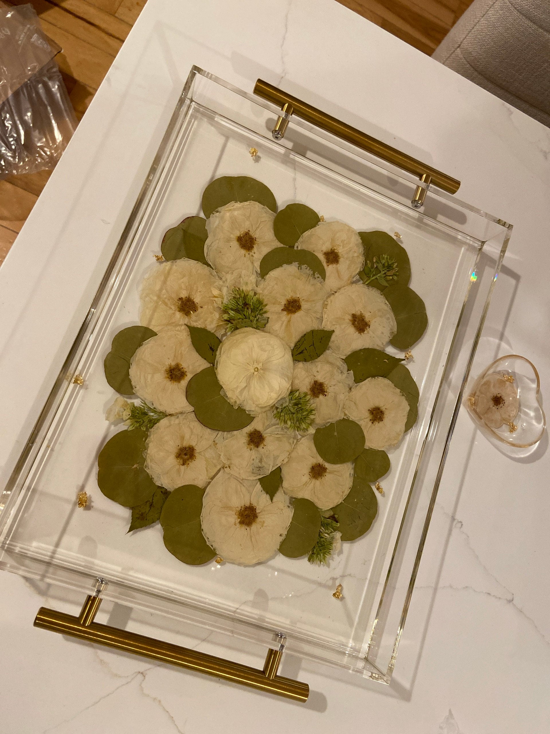 Preserved flowers from Bianca's etsy review