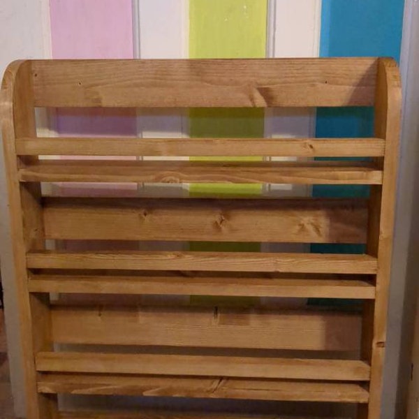 Rustic Reclaimed Pallet Wood Farmhouse Kitchen Decor Storage Spice Rack ...