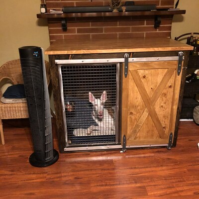 Picture of Small Dog Crate, Modern Dog Crate Furniture Side Table, Dog House ...
