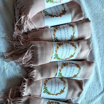 pale pink pashmina shawl