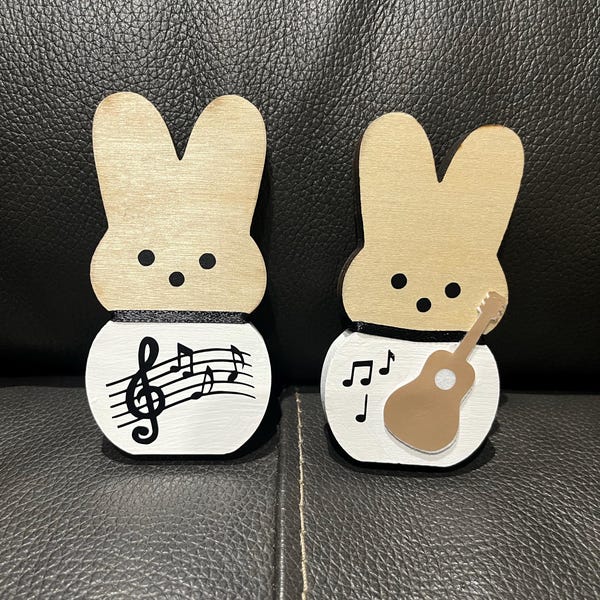 Frazzled BUNNY Standing Faux Fur Spring Decor I’m Fine It’s Fine Gift ...