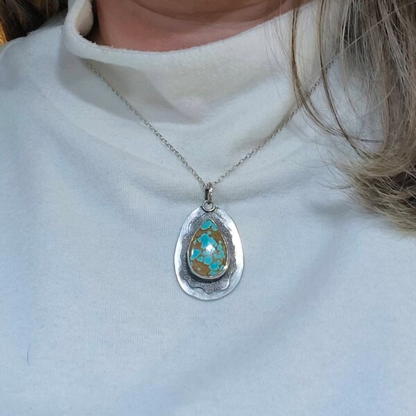 Sea Tile Pendant, Beach Found Tile, Floral Sea Tile, Blue and White Sea ...