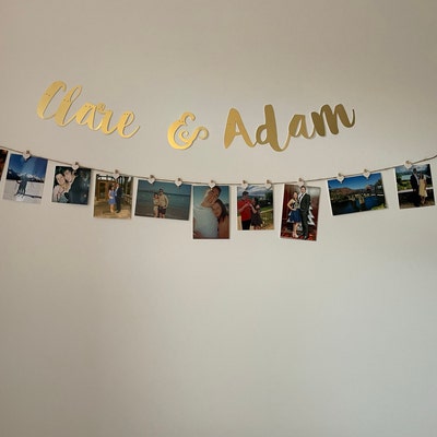 Custom Script Wedding Banner - Etsy