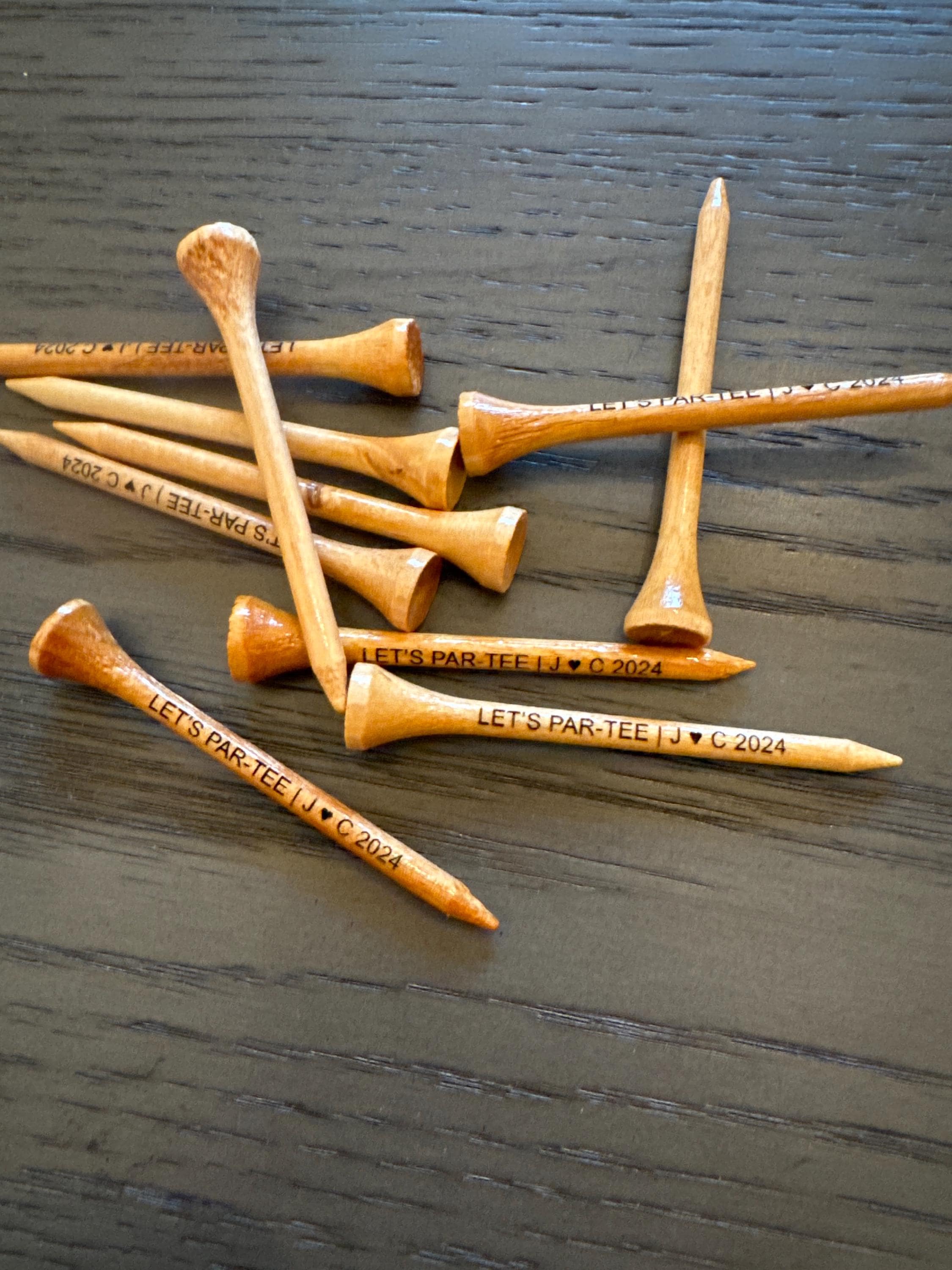 Personalized Golf Tees - Laser Engraved Golf Tee - Custom Golf Tees - 3 Golf Tee Colors - Custom Golf Gift 2.75&quot; SMALL ORDERS & BULK