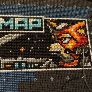 Star Fox (SNES) Lylat System Map Cross Stitch Pattern - Etsy